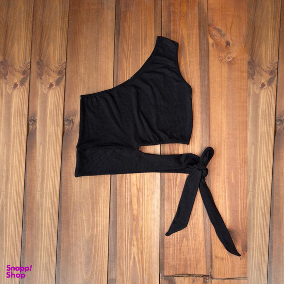 کراپ تاپ زنانه ناتوسا مدل 756 رنگ مشکی