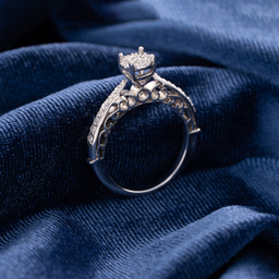 انگشتر طلا 18 عیار زنانه جواهری سون کد 1003