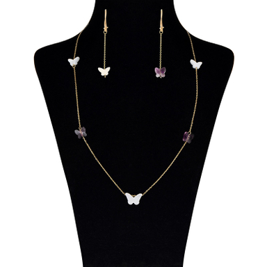 نیم ست طلا 18 عیار زنانه مایا ماهک مدل MS0389