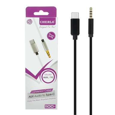 کابل تبدیل Type-C به Jack 3.5mm چرلو مدل AUX طول 1 متر