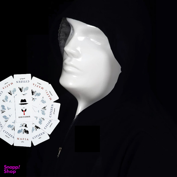 ماسک ایفای نقش به همراه 30 عدد کارت بازی pvc بسته 12 عددی