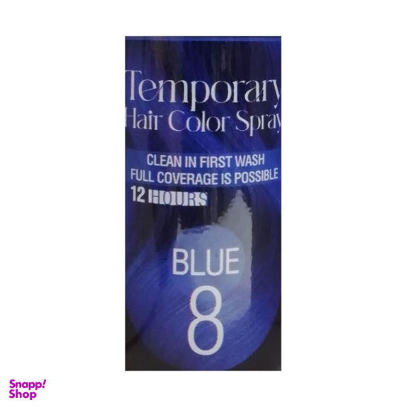 اسپری رنگ مو تاپیک هیر فیلر مدل Temporary حجم 150 میلی لیتر رنگ آبی