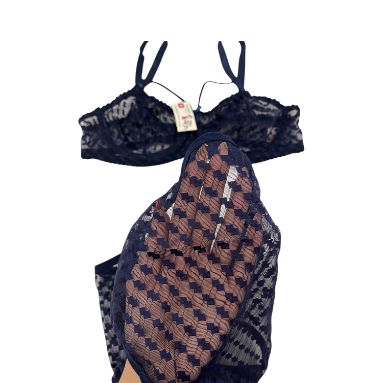 ست شورت و سوتین زنانه پریچهر کد NM-PR-02 رنگ سرمه‌ ای