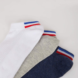 جوراب ساق بلند مردانه دفکتو مدل Trainer بسته 3 عددی