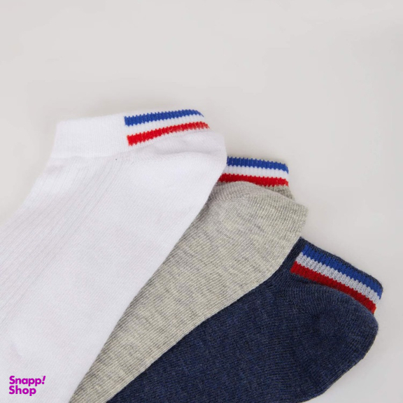 جوراب ساق بلند مردانه دفکتو مدل Trainer بسته 3 عددی