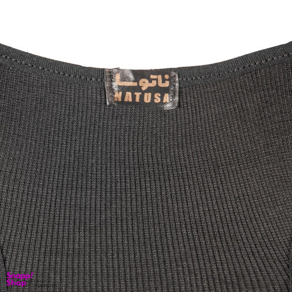 ست نیم تنه و شلوارک زنانه ناتوسا مدل 753 رنگ مشکی