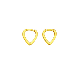 گوشواره کلیپسی طلا 18 عیار زنانه زرلاین مدل اشک کد E-500058