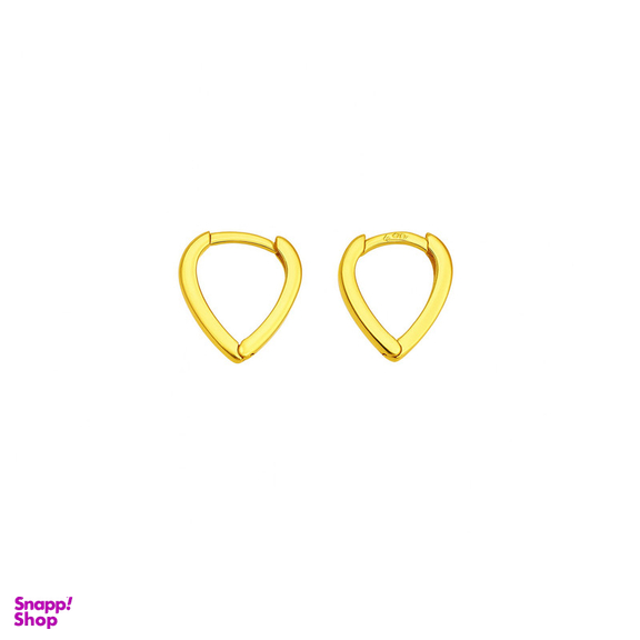 گوشواره کلیپسی طلا 18 عیار زنانه زرلاین مدل اشک کد E-500058