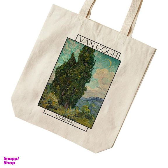 ساک خرید ترمه طراحان ایده مدل سرو از ونگوگ کد 0036 - s