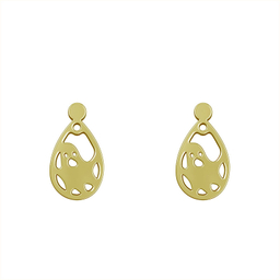 گوشواره طلا 18 عیار زنانه مدوپد مدل روح کد GA1-11630