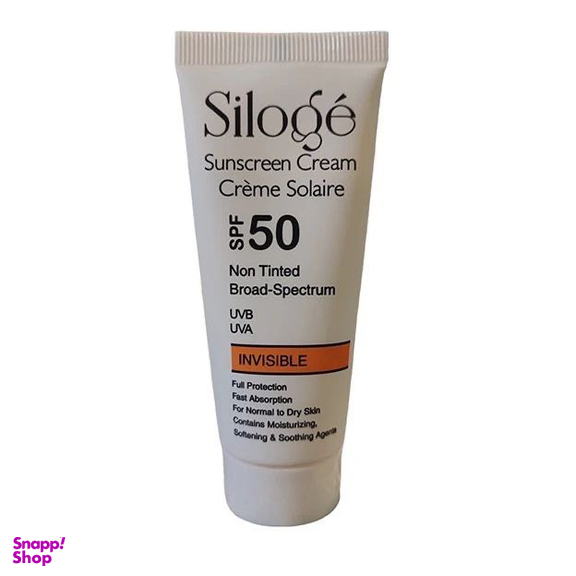 کرم ضد آفتاب سیلوژه مدل +SPF50 مناسب پوست نرمال تا خشک بی رنگ حجم 50 میلی‌ لیتر
