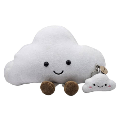 عروسک ناب سل مدل پولیشی ابر خندان همراه با بچه ابر بامزه