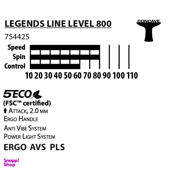 راکت پینگ پنگ دونیک مدل Legends Lines 800