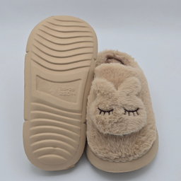 دمپایی حوله ای مدل خرگوشی کد 677765 رنگ نسکافه ای