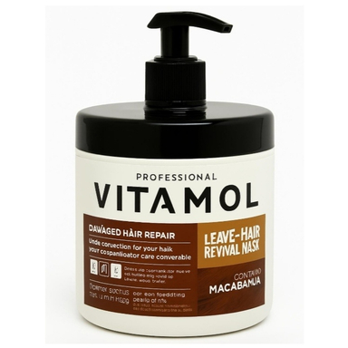 ماسک مو ویتامول مدل ماکادمیا بدون آبکشی حجم 500 میلی لیتر