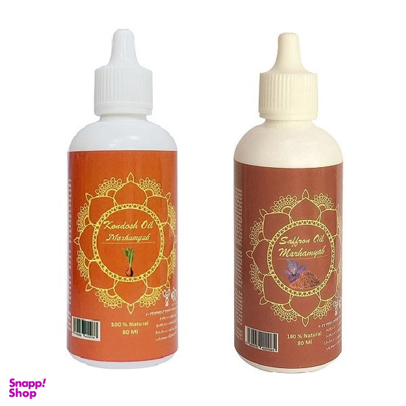 روغن مو مرهم یاب مدل زعفران و کندوش حجم 80 میلی لیتر مجموعه 2 عددی