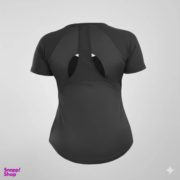 تیشرت ورزشی آستین کوتاه زنانه مدل GS-m-M-RUN-Dri Fit-176384 رنگ مشکی