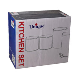 سرویس آشپزخانه یونیک 4 پارچه مدل درب چوبی دسته T کد 803