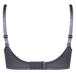 سوتین زنانه لین مدل فنردار گیپور گلدار کد 4680-608 رنگ طوسی