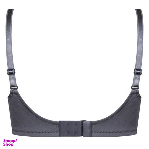 سوتین زنانه لین مدل فنردار گیپور گلدار کد 4680-608 رنگ طوسی