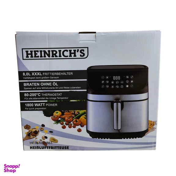 سرخ کن ۸ لیتر هنریچ مدل دو المنته دیجیتال HFR-AUB881