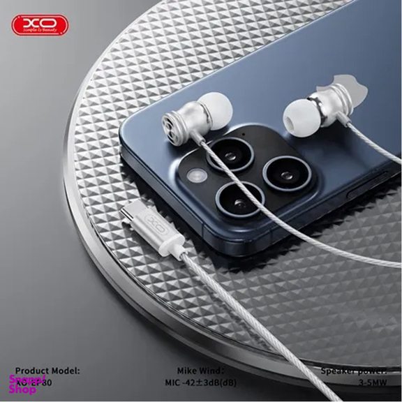 هندزفری باسیم تایپ سی ایکس او مدل XO EP80 طول 1.2 متر