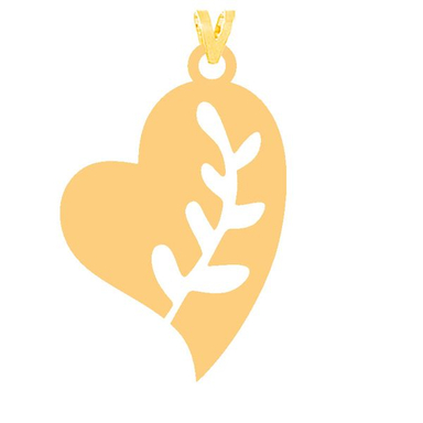 آویز گردنبند طلا 18 عیار زنانه کرابو مدل قلب Kr31637