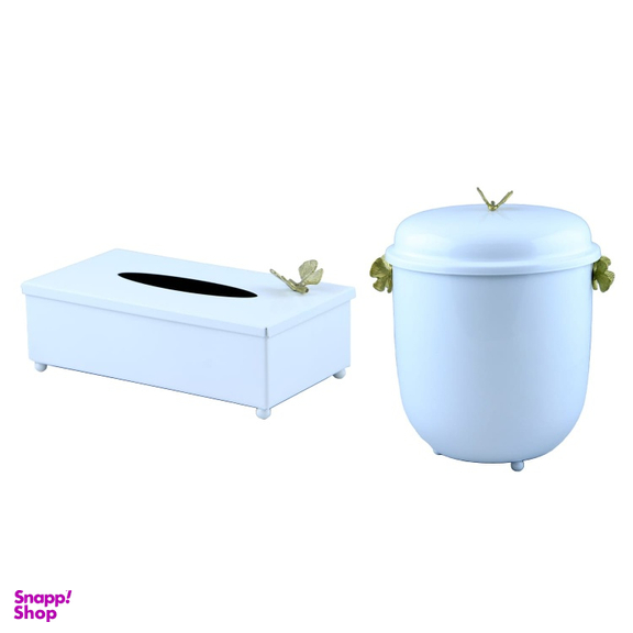 ست سطل و جا دستمال کاغذی سالینو کد W-422413