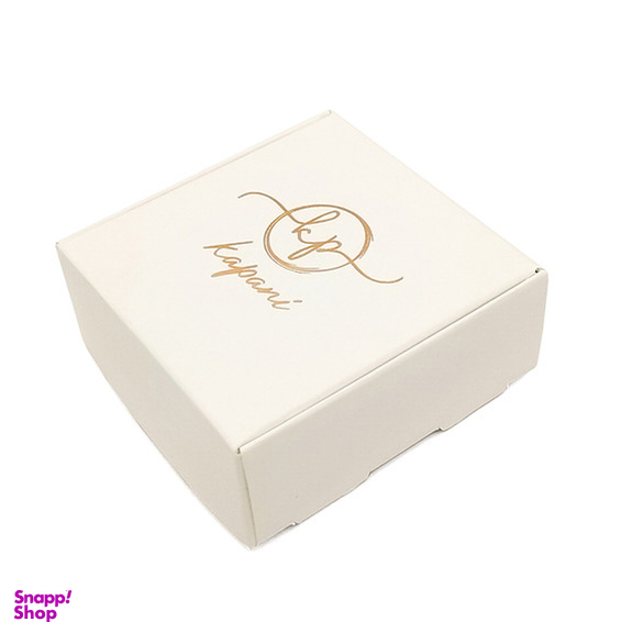 گوشواره طلا 18 عیار زنانه کاپانی مدل حلقه ای با آویز کد KE021