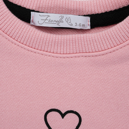 ست سویشرت آستین بلند و شلوار راحتی نوزادی فیورلا مدل قلب کد 25514