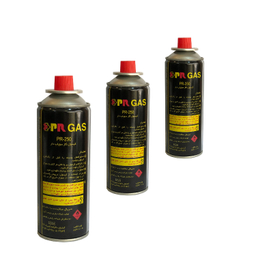 کپسول گاز مسافرتی 210 گرم پارس رگولاتور مدل PR-250 بسته 3 عددی