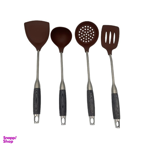 سرویس کفگیر ملاقه 4 پارچه لایف اسمایل کد 3842