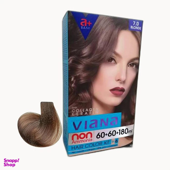 کیت رنگ مو ویانا شماره 7.0 رنگ بلوند