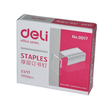 سوزن منگنه دلی کد 0017 سایز 23/17 بسته 1000 عددی