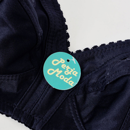 سوتین زنانه پرجامدا مدل 125013914 پرلون دالبری رنگ سورمه ای