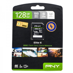 کارت حافظه SDXC پی ان وای مدل 100MB/S 4K ULTRA HD ظرفیت 128 گیگابایت