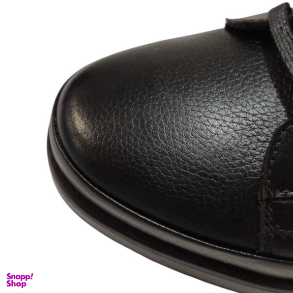 کفش طبی مردانه چرم ریباری مدل R65 رنگ مشکی