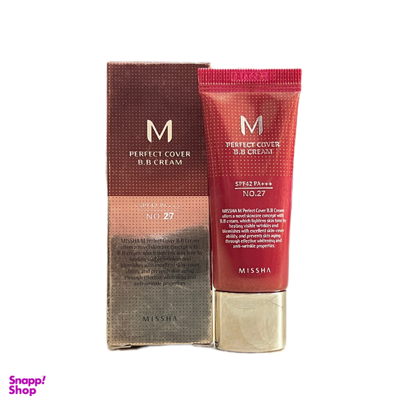 کرم پودر میشا مدل spf42 شماره 27 رنگ بژ عسلی حجم 50 میلی لیتر