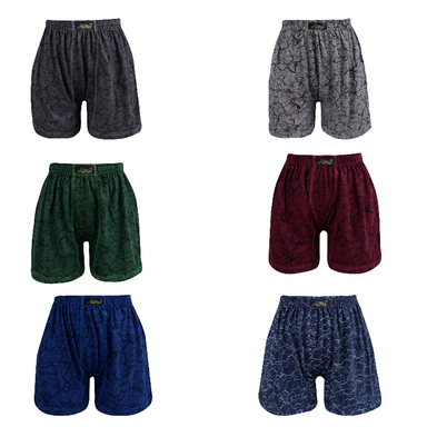 شورت مردانه پادار سپاهان مدل چاپی کد p900 بسته 6 عددی