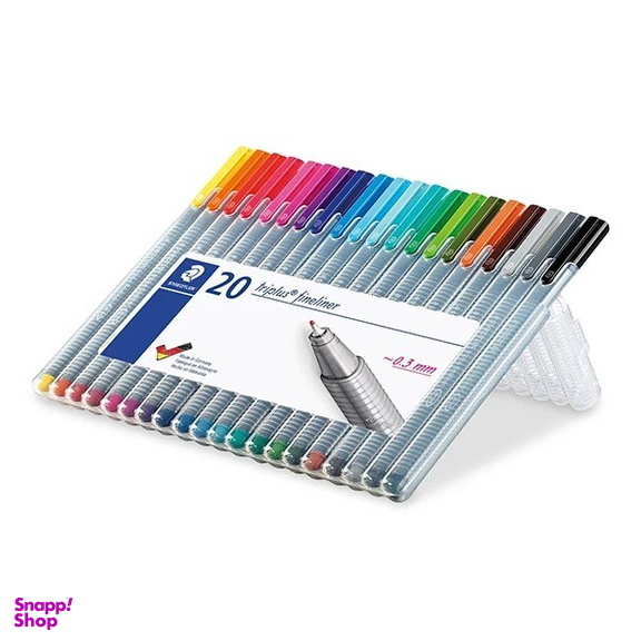 روان نویس 0.3 استدلر مدل triplus Fineliner بسته 20 عددی
