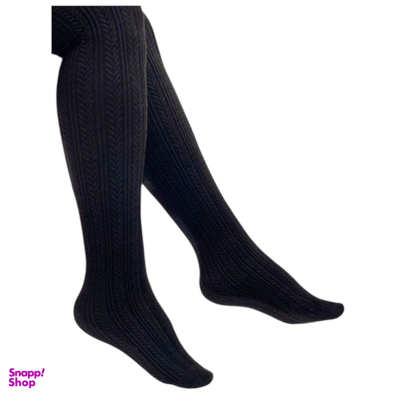 جوراب شلواری زنانه طرح پنتی مدل گندم کد P-1 رنگ مشکی