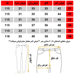 شلوار جین مردانه کد 3310 رنگ زغالی