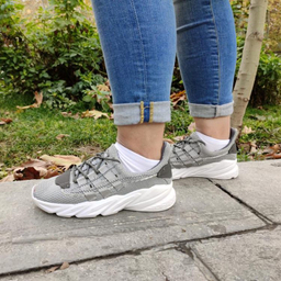 کفش پیاده روی مدل یزی کد 013 رنگ طوسی