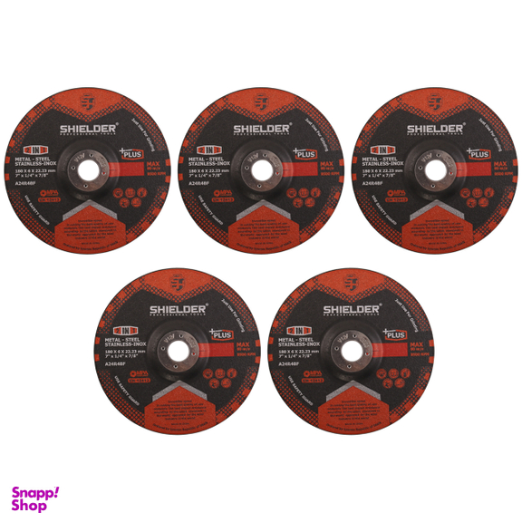 صفحه سنگ سایش آهن شیلدر مدل SH-1806-5 مجموعه 5 عددی