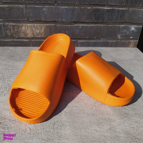 دمپایی زیتون مدل نایکی رنگ نارنجی