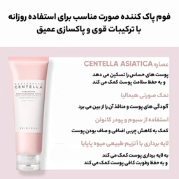 فوم پاک کننده صورت اسکین 1004 مدل Poremizing مناسب پوست مختلط حجم 125 میلی لیتر