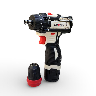 دریل پیچ گوشتی شارژی 2 کاره لکسون دوباتری مدل 3701Q