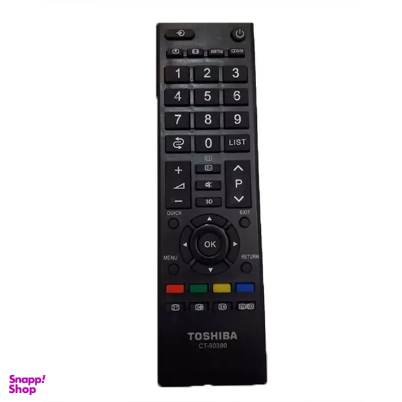 کنترل تلویزیون توشیبا کوتاه مدل 90380 Toshiba