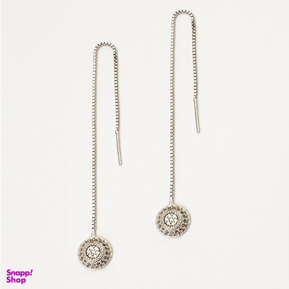 گوشواره نقره زنانه گیرا مدل بخیه G0665