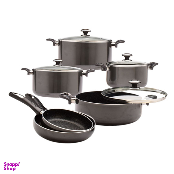 سرویس قابلمه زرساب 10 پارچه با در شیشه ای مدل GT-7500G